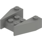 LEGO Lysegrå Kile 3 x 4 uden Knops Hakker (2399)