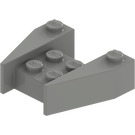 LEGO Light Gray Wedge 3 x 4 without Stud Notches (2399)