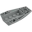 LEGO Light Gray Wedge 6 x 4 Triple Curved Inverted (43713)