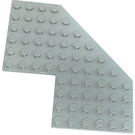 LEGO Light Gray Wedge Plate 10 x 10 with Cutout (2401)