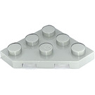 LEGO Light Gray Wedge Plate 3 x 3 Corner (2450)