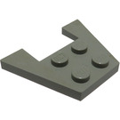 LEGO Grigio chiaro Cuneo Piastra 3 x 4 senza intagli per bottoncini (4859)