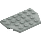 LEGO Světle šedá Klín Deska 4 x 6 bez Rohy (32059 / 88165)