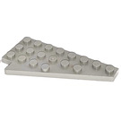 LEGO Grigio chiaro Cuneo Piastra 4 x 8 Ala Destra con intaglio sotto il bottoncino (3934 / 45175)