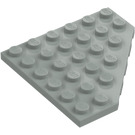 LEGO Ljusgrå Kil Platta 6 x 6 Hörn (6106)