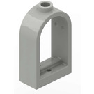 LEGO Light Gray Window Frame 1 x 2 x 2.7 with Rounded Top (30044)