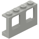 LEGO Lichtgrijs Raamkozijn 1 x 4 x 2 met volle noppen (4863)