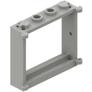 LEGO Lichtgrijs Raamkozijn 1 x 4 x 3 met Shutter Tabs (3853)