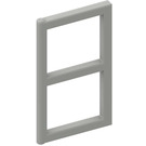 LEGO Light Gray Window Pane 1 x 2 x 3 without Thick Corners (3854)