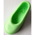 LEGO Light Green Girl Shoe with Heart Embossed Inside (33021)