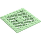 LEGO Light Green Plate 8 x 8 with Grille (No Hole in Center) (4151)