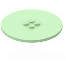 LEGO Verde claro Plana 8 x 8 Circular con 2 x 2 Centro Espigas (6177)