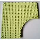 LEGO Licht Limoen Steen 24 x 24 met Uitsparing met 5 Pins (47115)