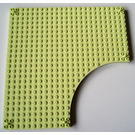 LEGO Ljus Lime Kloss 24 x 24 med Skära ut med 5 Pins (47115)