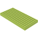 LEGO Licht Limoen Steen 8 x 16 (4204 / 44041)