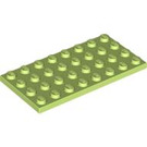 LEGO Light Lime Plate 4 x 8 (3035)