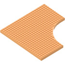 LEGO Hell orange Backstein 24 x 24 mit Ausgeschnitten (6161)