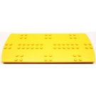 LEGO Light Orange Scala Tile 8 x 20 x 2/3 Round Ends and Studs