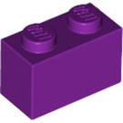 LEGO Violet clair Brique 1 x 2 avec tube inférieur (3004 / 93792)