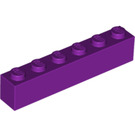 LEGO Violet clair Brique 1 x 6 (3009)