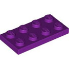 LEGO Violet clair assiette 2 x 4 (3020)