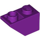 LEGO Violet clair Pente 1 x 2 (45°) Inversé (3665)
