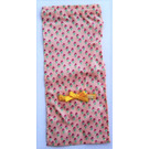 LEGO Light Salmon Curtain with Yellow Bow and Red Flowers