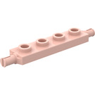 LEGO Světle lososová Deska 1 x 4 s Kolo Holders (2926 / 42946)