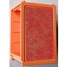 LEGO Leichter Lachs Scala Cabinet / Schrank 6 x 6 x 7 2/3 mit rot Sheet Aufkleber (6874)