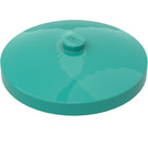 LEGO Turquoise clair Dish 4 x 4 (Stud solide) (3960 / 30065)