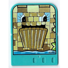 LEGO Helles Türkis Explore Story Builder Crazy Castle Story Card mit Castle Bridge Muster (43993)