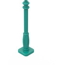 LEGO Light Turquoise Lamp Post 2 x 2 x 7 with 6 Base Grooves (2039)