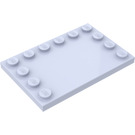 LEGO Light Violet Tile 4 x 6 with Studs on 3 Edges (6180)