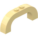 LEGO Light Yellow Arch 1 x 6 x 2 with Curved Top (6183 / 24434)