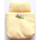 LEGO Light Yellow Baby Pouch with Flower (Rose) Pattern