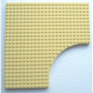 LEGO Light Yellow Brick 24 x 24 with Cutout (6161)