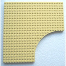 LEGO Hellgelb Backstein 24 x 24 mit Ausgeschnitten (6161)