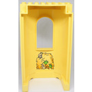 LEGO Light Yellow Panel 6 x 8 x 12 Tower with Window with Mice and Carrots in Haystack (33213)