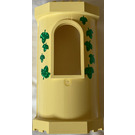 LEGO Jaune clair Panneau 6 x 8 x 12 Tower avec Fenêtre avec Shiny Green Feuilles Autocollant (33213)