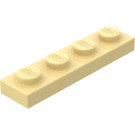 LEGO Lichtgeel Plaat 1 x 4 (3710)