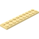 LEGO Light Yellow Plate 2 x 10 (3832)