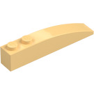 LEGO Light Yellow Slope 1 x 6 Curved (41762 / 42022)