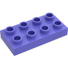 LEGO Lilas Duplo assiette 2 x 4 (4538 / 40666)