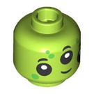 LEGO Lime Alien Minifigure Head (Safety Stud) (3274 / 105888)