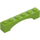 LEGO Limoen Boog 1 x 6 Verhoogde boog (92950)