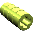 LEGO Lime Axle Connector (Ridged with '+' Hole)
