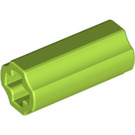 LEGO Lime Axle Connector (Smooth with 'x' Hole) (59443)