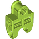 LEGO Lime Ball Connector with Perpendicular Axleholes and Vents and Side Slots (32174)