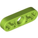 LEGO Lime Beam 3 x 0.5 Thin with Axle Holes (6632 / 65123)