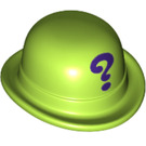 LEGO Lime Bowler Hat with ? Riddler Question Mark (51109 / 95674)